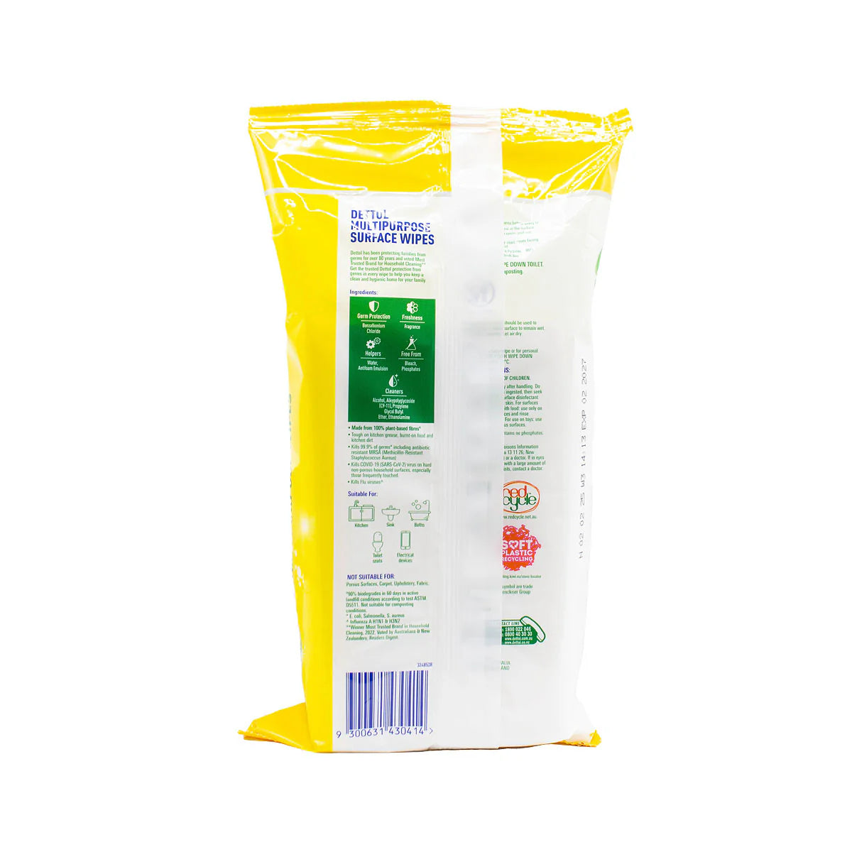 Manify Prev Dettol Multipurpose Wipes Lemon 110pk
