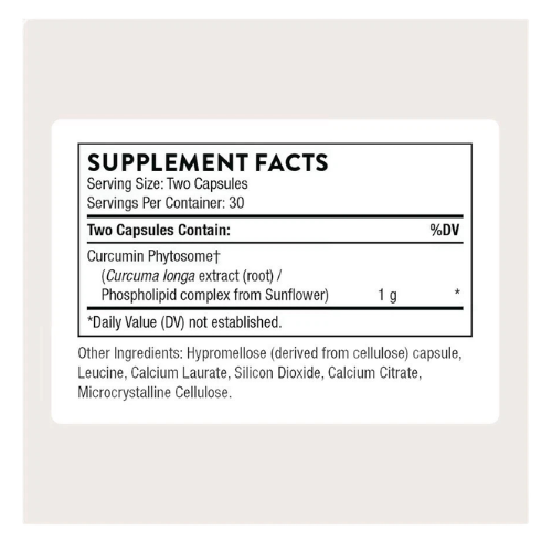 Thorne Curcumin Phytosome Joint Support Supplement Capsules 60 Count