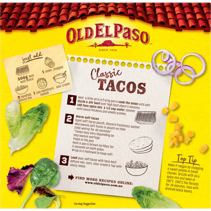 Old El Paso Soft Taco Dinner Kit Mexican Style 405g