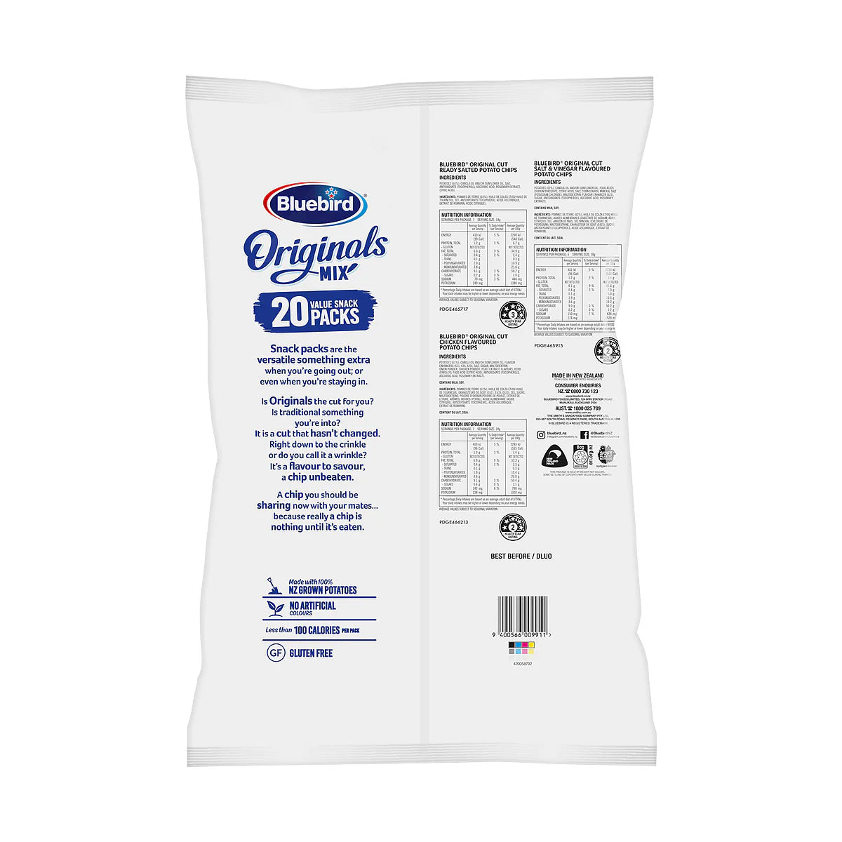 Bluebird Original Mix 360g 20pk