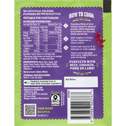 La Mesita Taco Seasoning Mild 35g