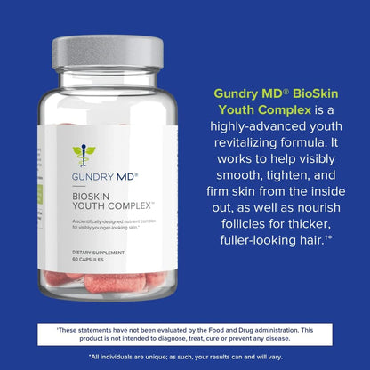 Gundry MD BioSkin Youth Complex Skin Wellness Supplement Capsules