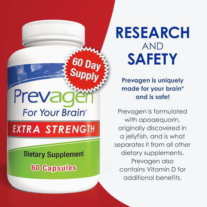 Prevagen Extra Strength Brain Supplement Capsules 60 Count
