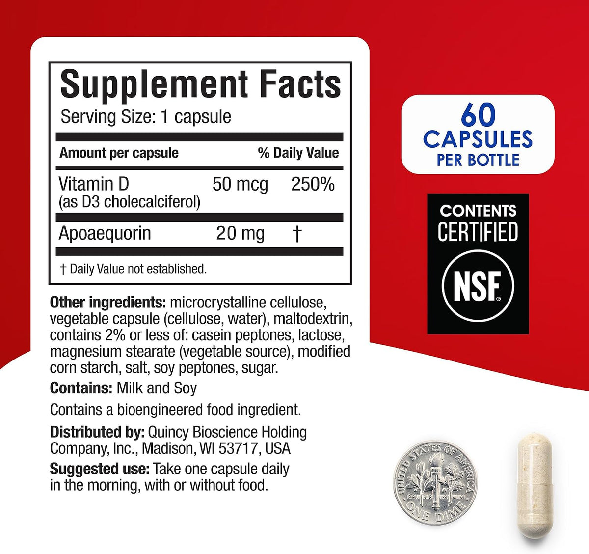 Prevagen Extra Strength Brain Supplement Capsules 60 Count