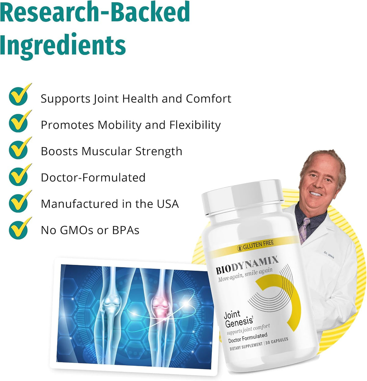 BioDynamix Joint Genesis Joint Support Supplement Capsules