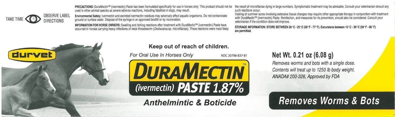 Durvet Duramectin Equine Wormer Paste