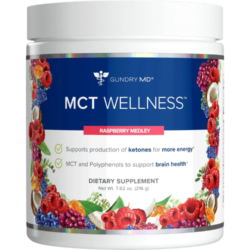 MCT Wellness Metabolic Health Supplement Powder Raspberry Medley