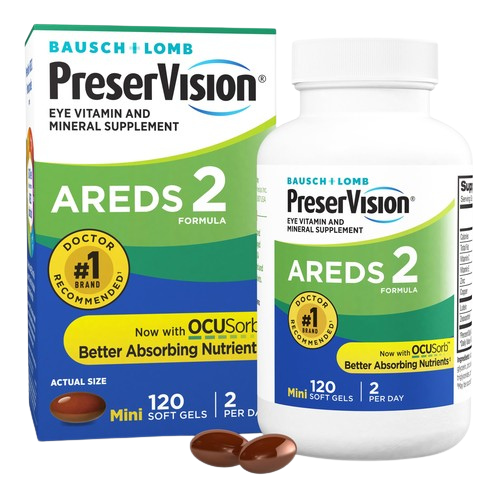 AREDS 2 Formula Eye Health Vision Support Supplement Softgels