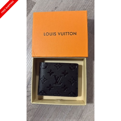 Louis Vuitton Monogram Eclipse Multiple Wallet Men's Bifold Black