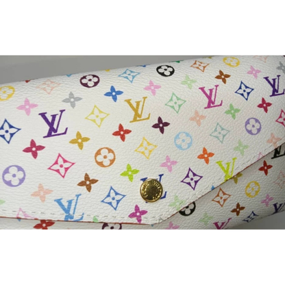 Louis Vuitton Monogram Multicolor Sarah Long Wallet White
