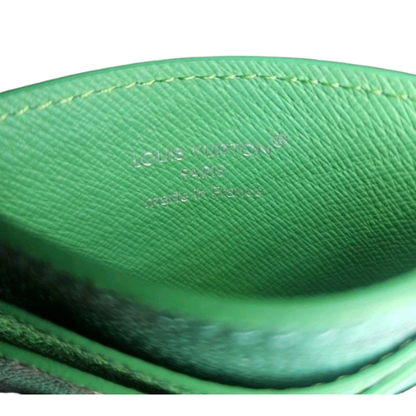 Louis Vuitton Golf Double Card Holder Green Monogram