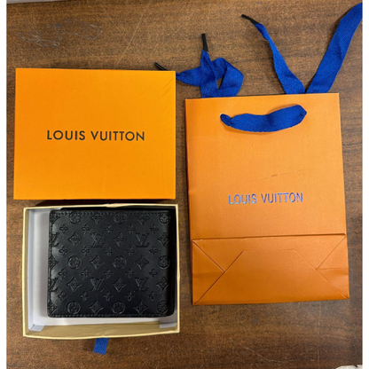 Louis Vuitton Monogram Men's Bifold Wallet Black