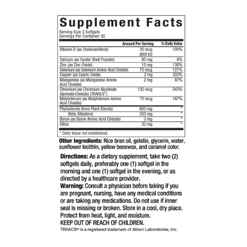 Prostate Health Support Daily Wellness Supplement Softgels 60 Count