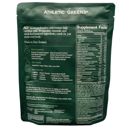 AG1 Daily Nutrition and Gut Health Greens Supplement Powder Refill