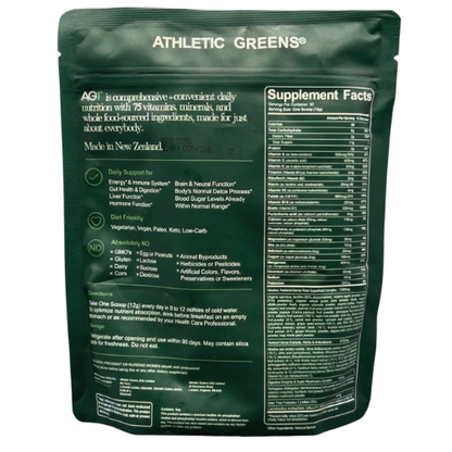 AG1 Daily Nutrition and Gut Health Greens Supplement Powder Refill