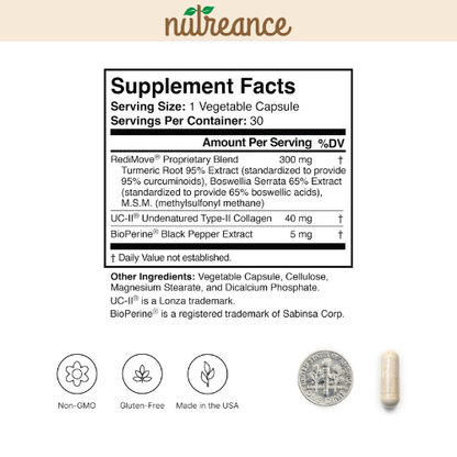 Joint Support Mobility and Flexibility Supplement Capsules