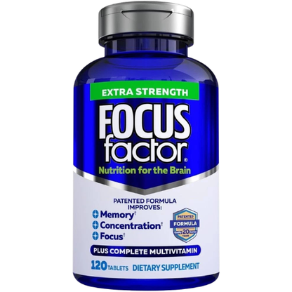 Focus Factor Extra Strength Brain Supplement Tablets 120 Count