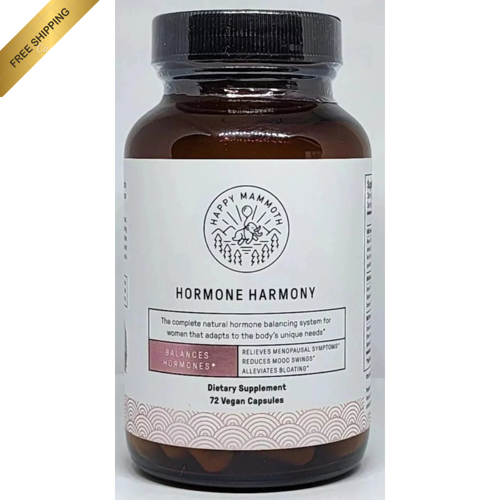 Happy Mammoth Hormone Harmony Supplement Capsules 72 Count
