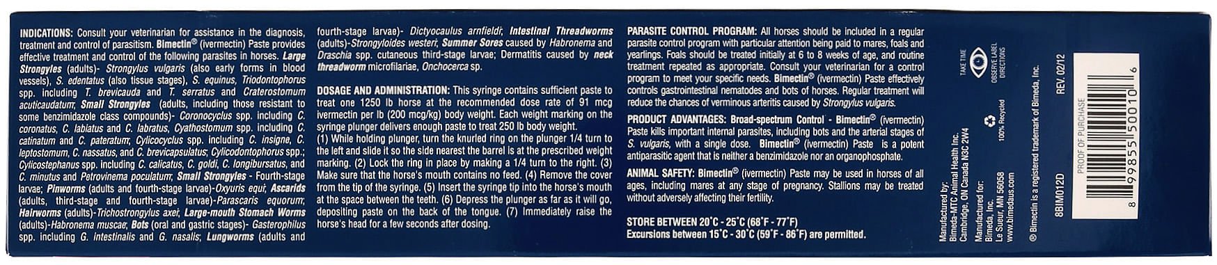 bimectin paste for horses