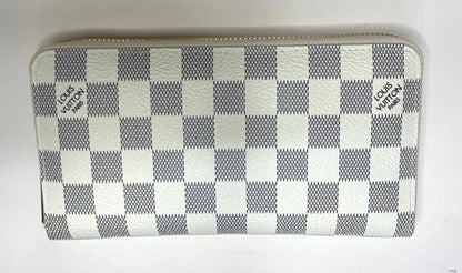 Louis Vuitton Damier Azur Zippy Long Wallet Women's