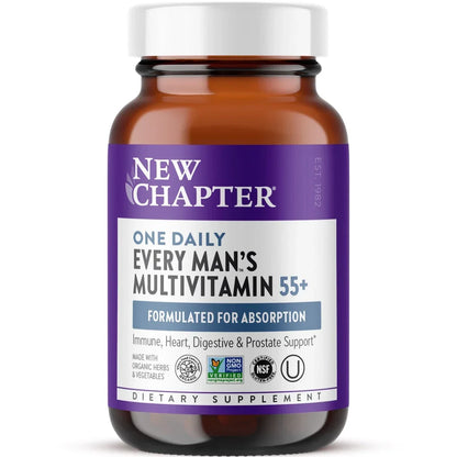 New Chapter Every Man's One Daily 55+ Multivitamin Supplement Tablets 48 Count
