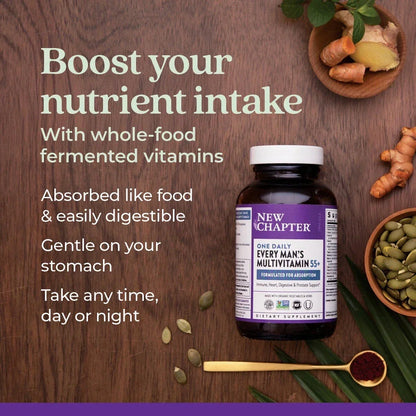 New Chapter Every Man's One Daily 55+ Multivitamin Supplement Tablets 48 Count
