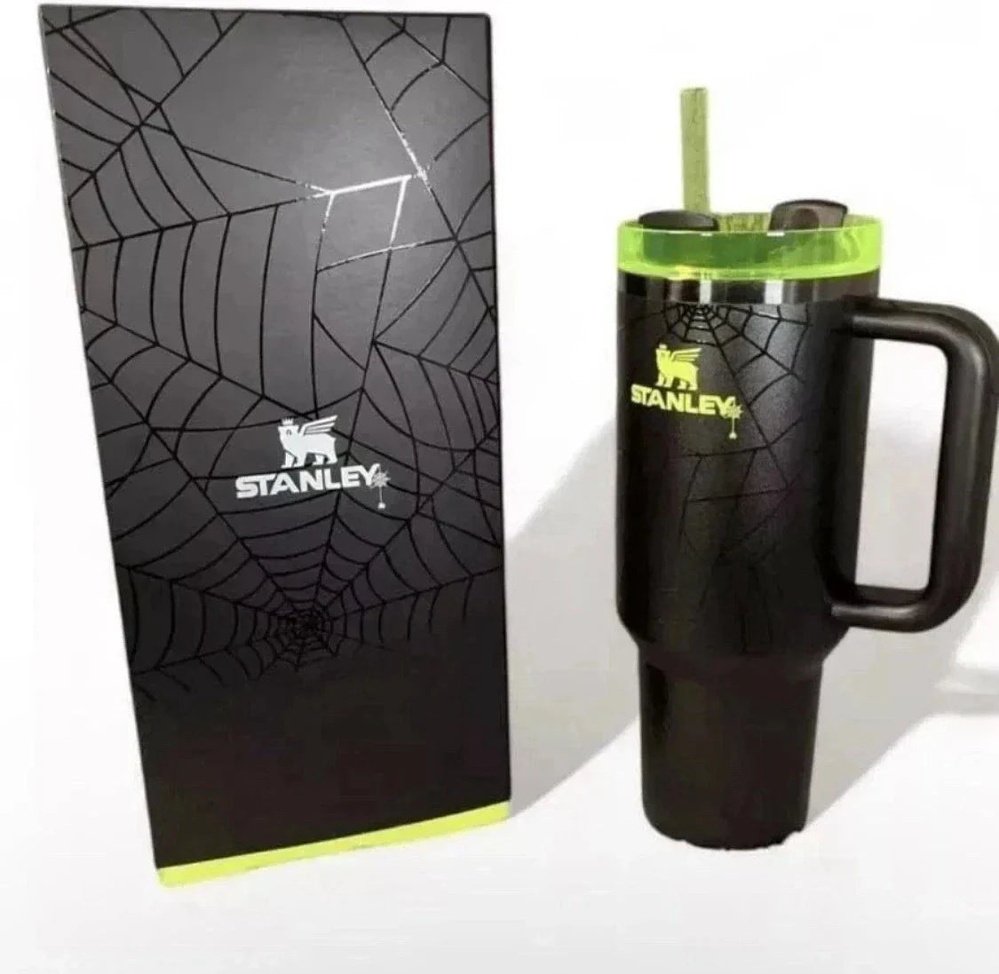Stanley Halloween Web Glow FlowState Quencher Tumbler 1.18L