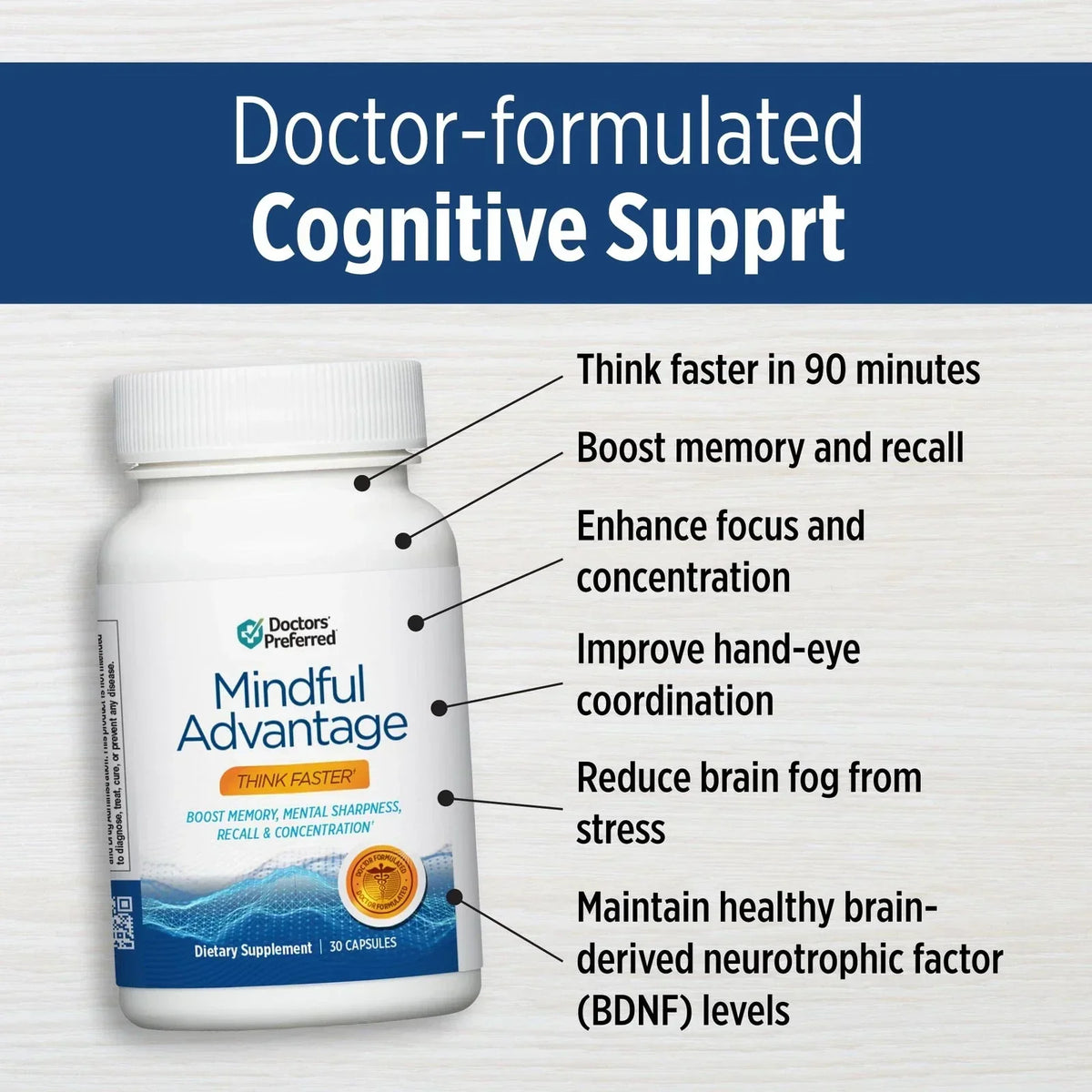 Doctors Preferred Mindful Advantage Cognitive Support Supplement