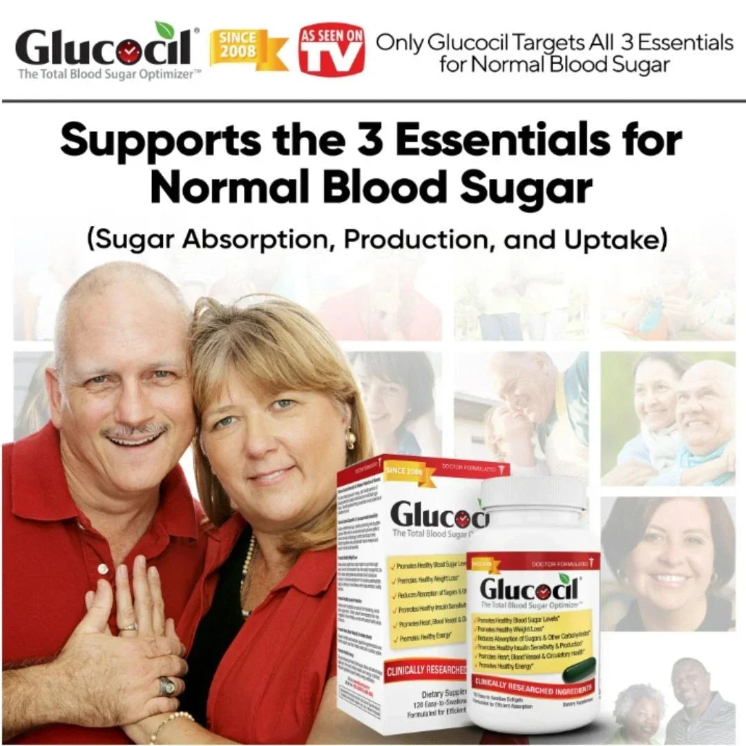 Glucocil Blood Sugar Support Supplement Softgels 120 Count