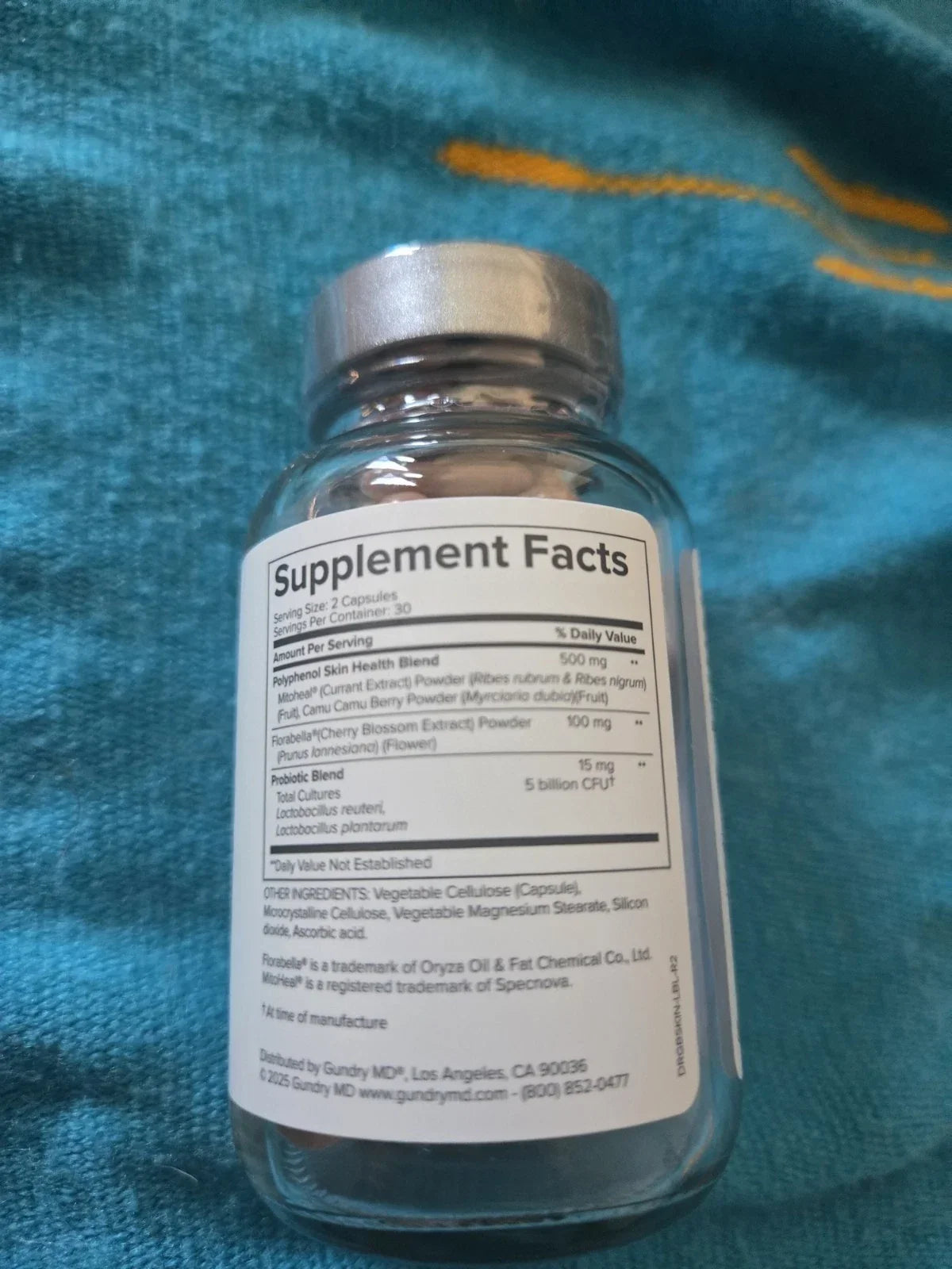 Gundry MD BioSkin Youth Complex Skin Wellness Supplement Capsules