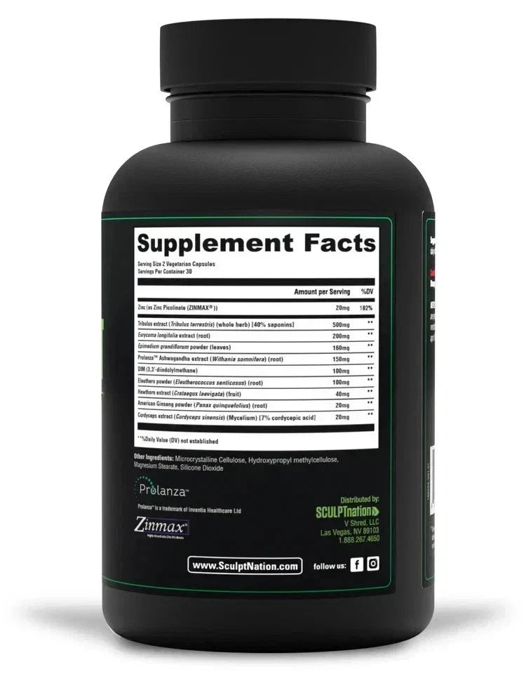 Sculpt Nation Test Boost Max Men Testosterone Support Supplement Capsules
