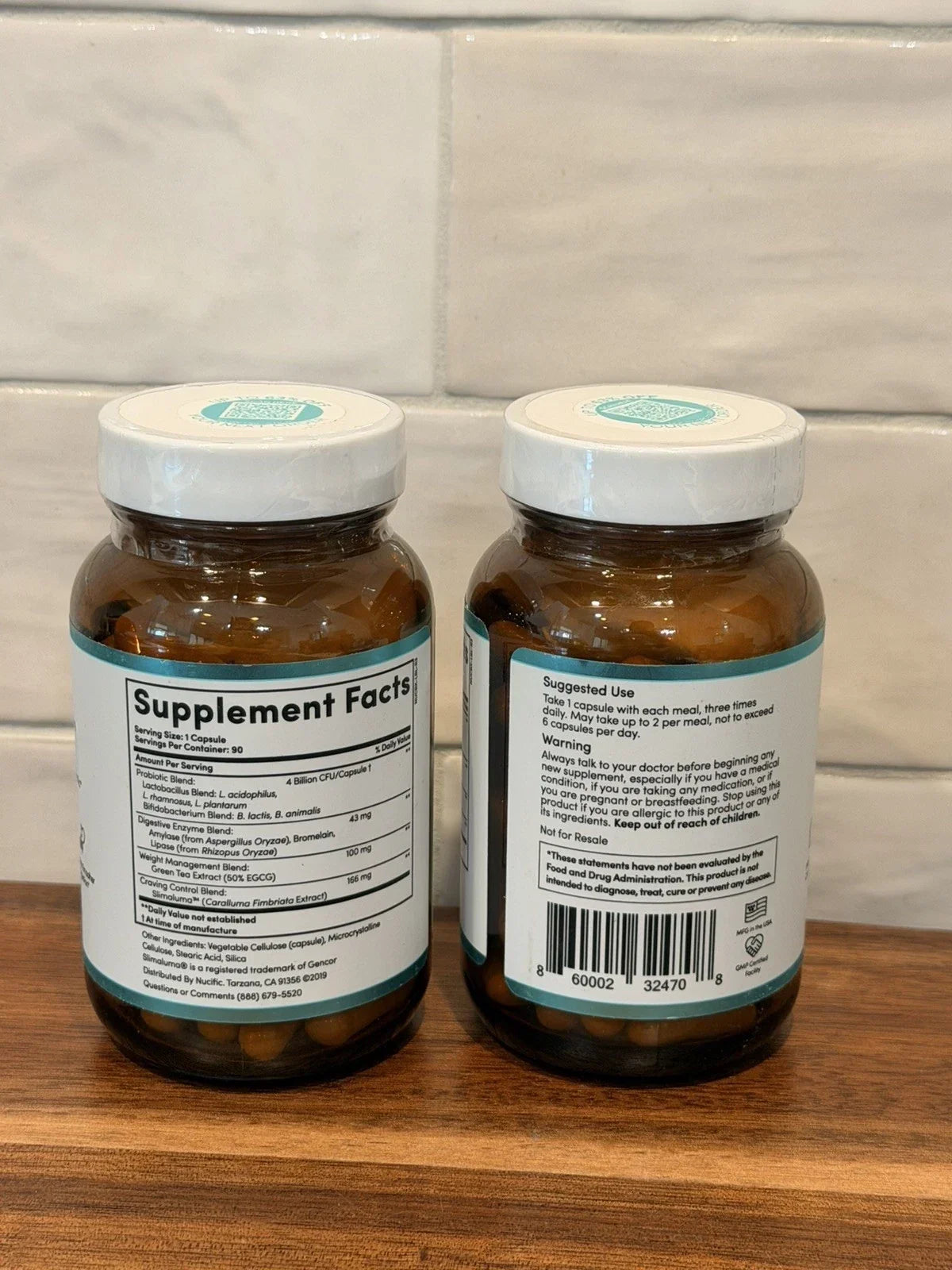 Nucific BIO-X4 Probiotic Digestive Supplement Capsules 2 Pack