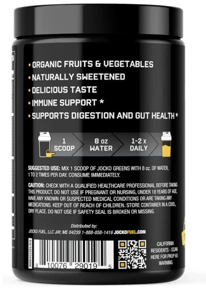 Jocko Fuel Daily Greens Superfood Supplement Powder Pineapple Coconut