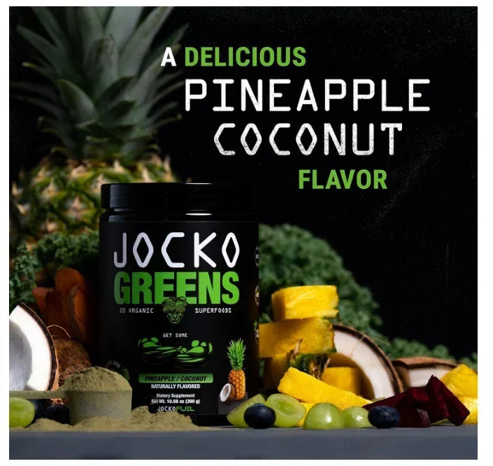 Jocko Fuel Daily Greens Superfood Supplement Powder Pineapple Coconut